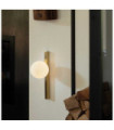 Binomio wall light Glass, Metal Brass