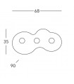 CIRCLE Ceiling Light 3 lights - 6