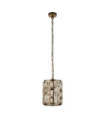 Bijou pendant light Mild steel, glass Antique Brass