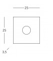 SQUARE Ceiling Light 1 light - 4