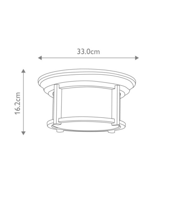 Merrill outdoor ceiling light Aluminum, transparent grained glass Black