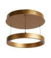 Layla LED pendant light Mild steel, aluminum Gold