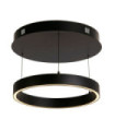 Suspension LED Layla Acier doux,aluminium Noir