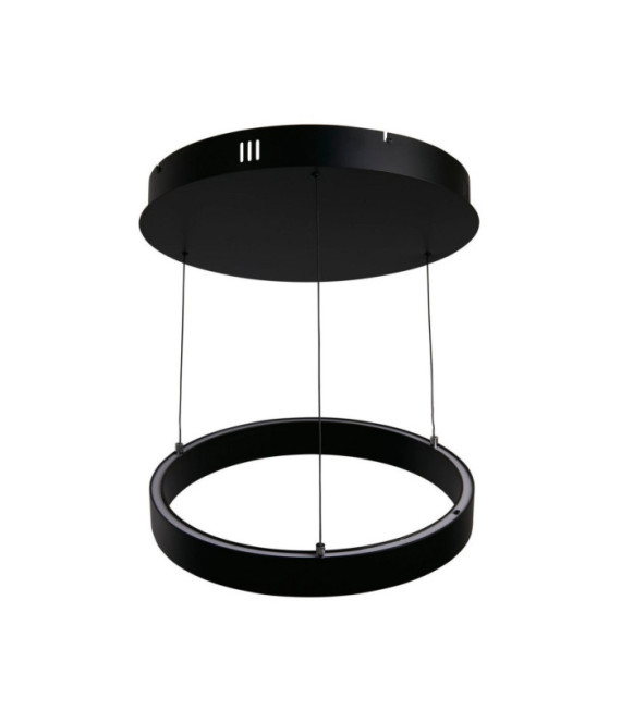 Layla LED-Pendelleuchte Baustahl, Aluminium Schwarz