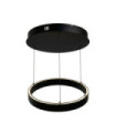 Layla LED pendant light Mild steel, aluminum Black