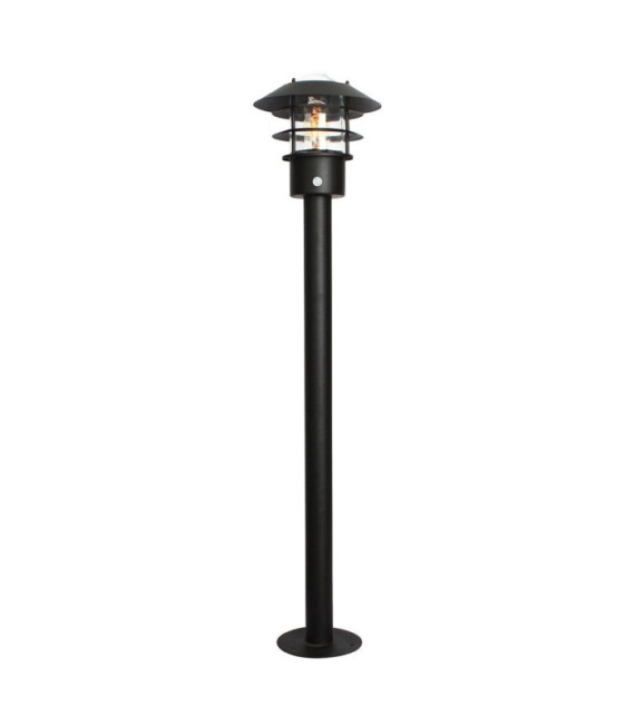 Paletto da giardino Helsingor Acciaio inox, vetro trasparente Nero