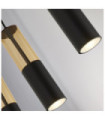 Merrygold pendant light Mild steel Matt black, Amber