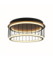 Circolo ceiling light Aluminum, mild steel White, black sand