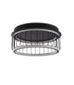 Circolo ceiling light Aluminum, mild steel White, black sand