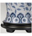 Ying table lamp Porcelain and wood base lampshade, White, Blue