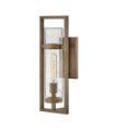 Cordillera outdoor wall light Clear seeded glass, aluminum Burnished bronze