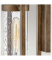 Applique murale extérieur Cordillera Verre à graines transparent,aluminium Bronze bruni