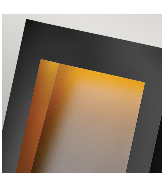 Hinkley Outdoor Wall Light Glass, Weather Resistant Composite Textured Black