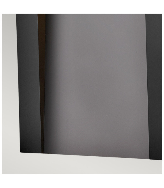 Applique murale extérieur Hinkley Verre,composite résistant aux intempéries Noir texturé