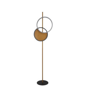 Curio LED-Stehleuchte Baustahl, Silikon Schwarz, Braun