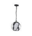 Quoizel pendant light Steel, opal frosted glass Old Black
