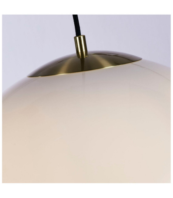 Atom pendant light Mild steel, glass Brass
