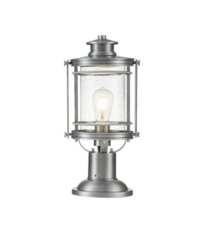 Lampe sur pied extérieur Quoizel Aluminium,acier,verre grainé transparent Aluminium industriel