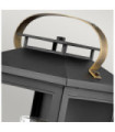 Hinkley outdoor wall light Transparent seeded glass, EPMM (plastic composite, stone) Black