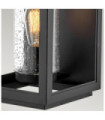 Hinkley outdoor wall light Transparent seeded glass, EPMM (plastic composite, stone) Black