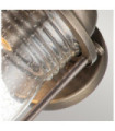 Kichler exterior wall light Aluminum, brass, transparent grained glass Burnished bronze