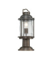 Kichler Outdoor Floor Lamp Aluminum, Brass, Clear Seed Glass Burnished Bronze