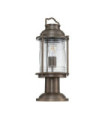 Kichler Outdoor Floor Lamp Aluminum, Brass, Clear Seed Glass Burnished Bronze