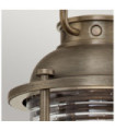 Kichler Outdoor Floor Lamp Aluminum, Brass, Clear Seed Glass Burnished Bronze