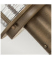 Lampe sur pied extérieur Kichler Aluminium,laiton,verre grainé transparent Bronze bruni