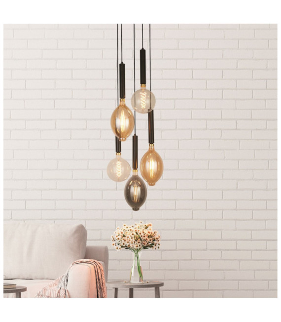 Dulwich pendant light Mild steel Matt black