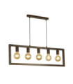 Suspension Oblong Acier doux Brun rustique