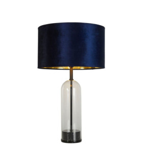 Lampada da tavolo in marmo blu scuro di Oxford