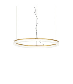 Lampada a sospensione a LED Corona in metallo ottone