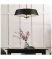 Luella Pendant Light Black Steel, Brass