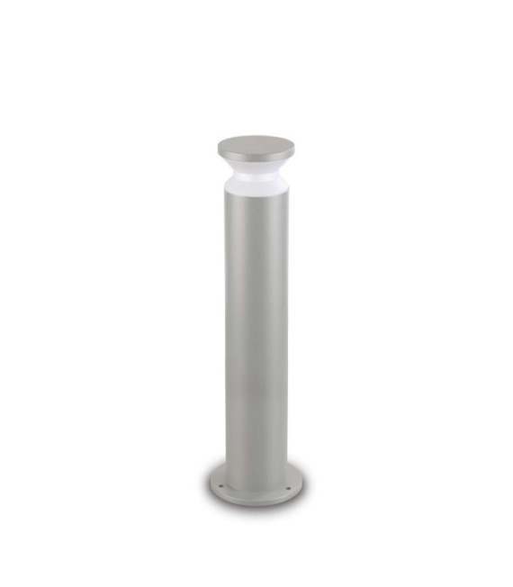 Bolardo de jardín Torre Metal, Aluminio gris