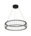 Suspension Circolo Aluminium,acier doux Blanc, sable noir
