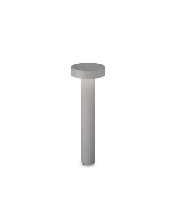 Tesla garden bollard Metal, Gray Aluminum