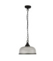 Highworth pendant light Mild steel, Clear glass, black