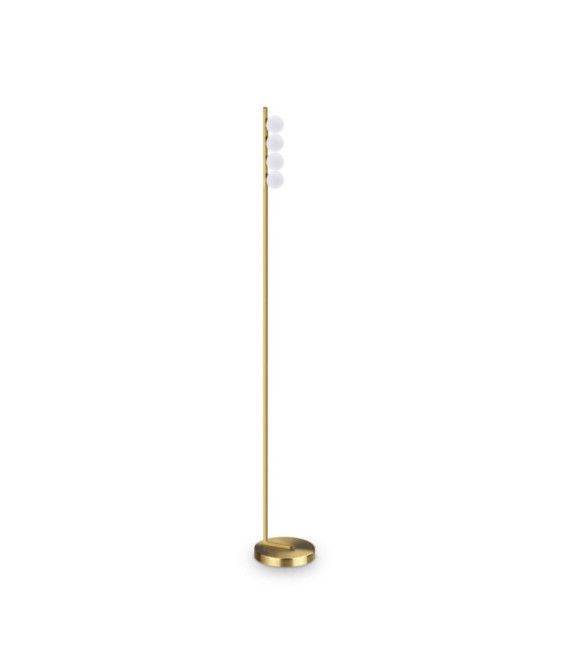 Lampada da terra Ping in metallo ottone