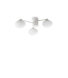 Hermes White Metal Ceiling Light