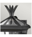 Applique murale extérieur Palma Aluminium,verre transparent Noir