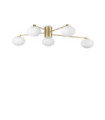 HERMES Ceiling Light Glass, Metal Brass