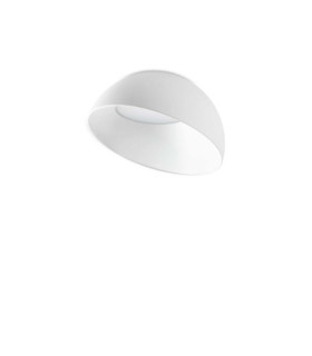 Lampada da soffitto Corolla in metallo bianco