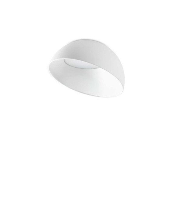 Lampada da soffitto Corolla in metallo bianco