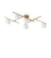 Plafonnier Atlas Verre,Métal Laiton