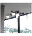 Atlas Ceiling Light Glass, Metal Brass