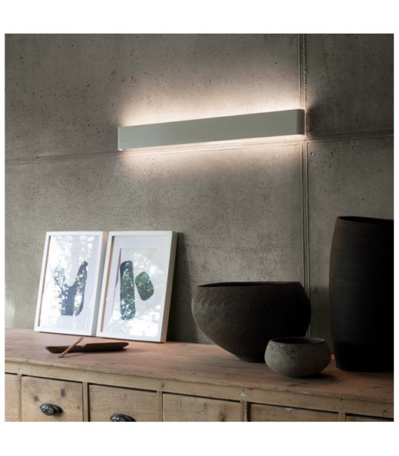 LED-Wandleuchte DELTA Glas, Metall Weiß
