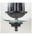 Suspension Pickering Verre transparent à grains,acier Noir