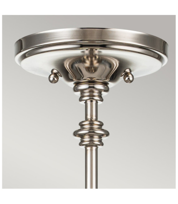 Suspension Pickering Verre transparent à grains,acier Nickel poli