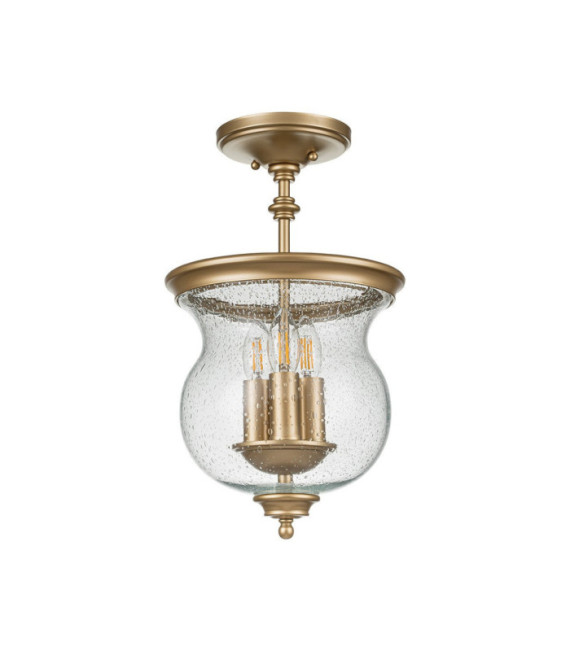 Suspension Pickering Verre transparent à grains,acier Laiton naturel peint